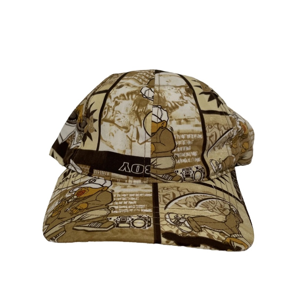 Vintage 90’s Blue Boy Jeans All Over Print Hip Hop Adjustable Hat DJ